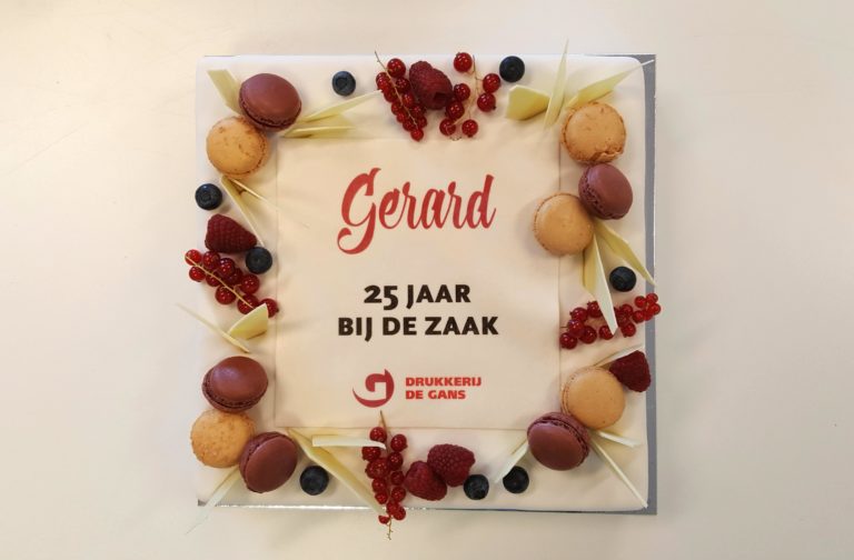 Jubileum 25 jarig dienstverband - Drukkerij de GansDrukkerij de Gans